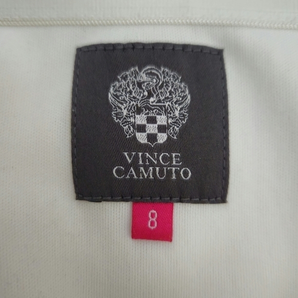 Vince Camuto Womens White Halter Dress Sz 8 - Picture 11 of 12